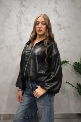 Bomber Oversize Ecopelle